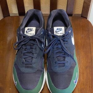 Nike Air Max 1 PRM Men's Shoes - Green and Navy Blue w/original box